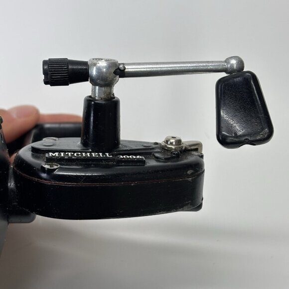 Garcia Mitchell 300A Spinning Fishing Reel Vintage Black - France - Picture 11 of 13